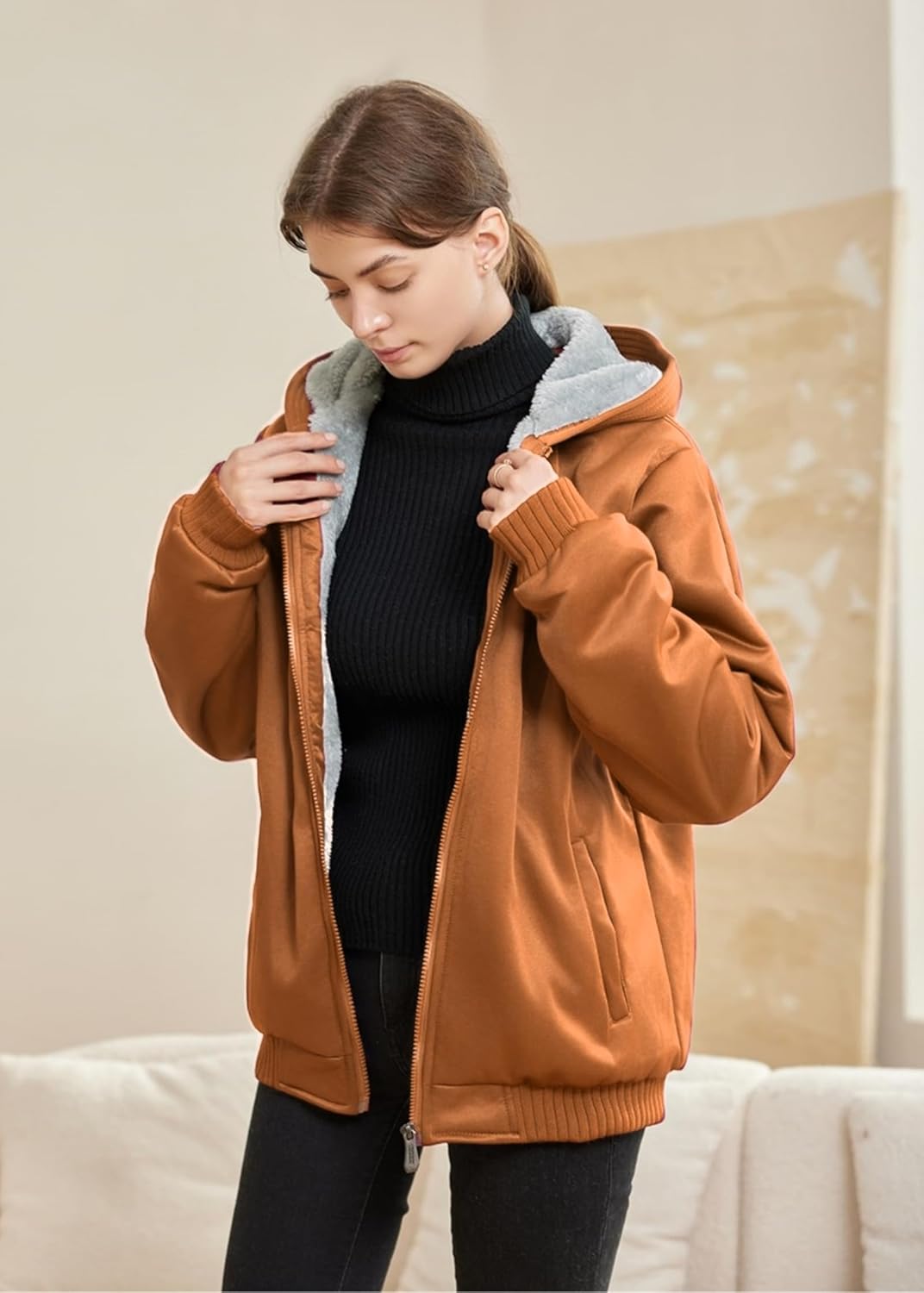 Comfortable Ladies Winter Fleece Vest - Gemma-Black-S-Nora Luxe
