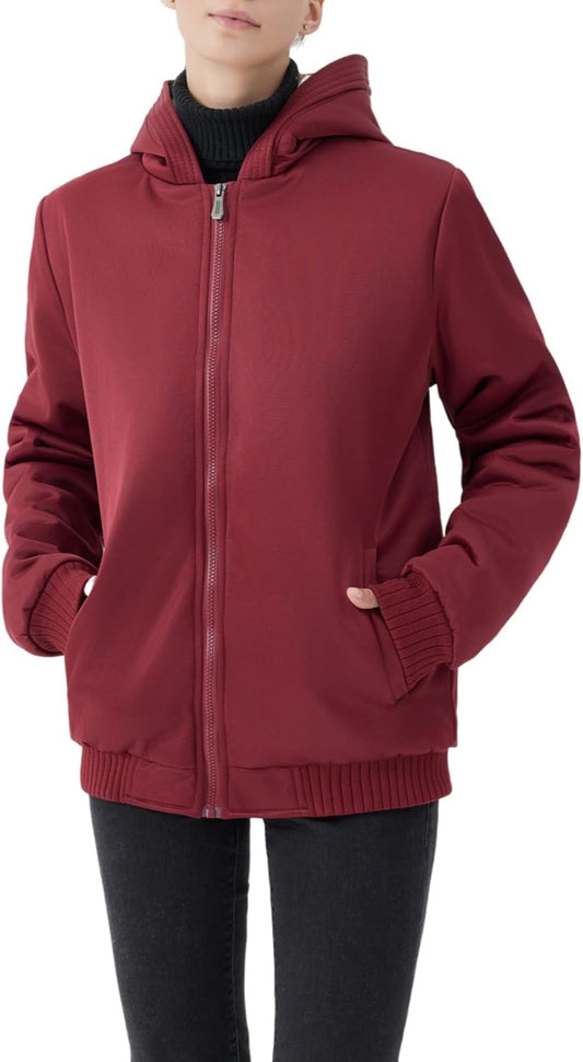 Comfortable Ladies Winter Fleece Vest - Gemma-Red-S-Nora Luxe