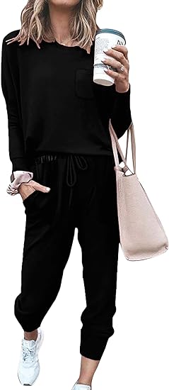 Comfortable Lounge Set - Emma-Black-S-Nora Luxe