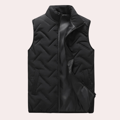 Comfortable Men's Bodywarmer - Daan-Black-S-Nora Luxe