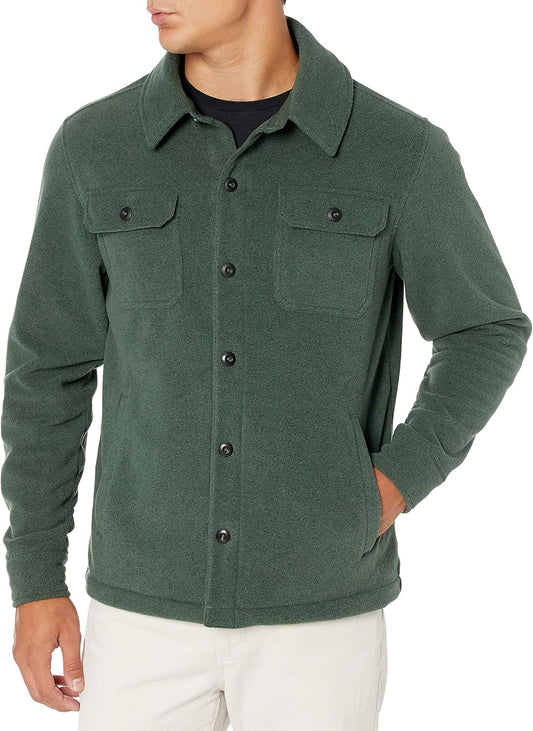 Comfortable Men's Fleece Shirt - Max-Green-S-Nora Luxe