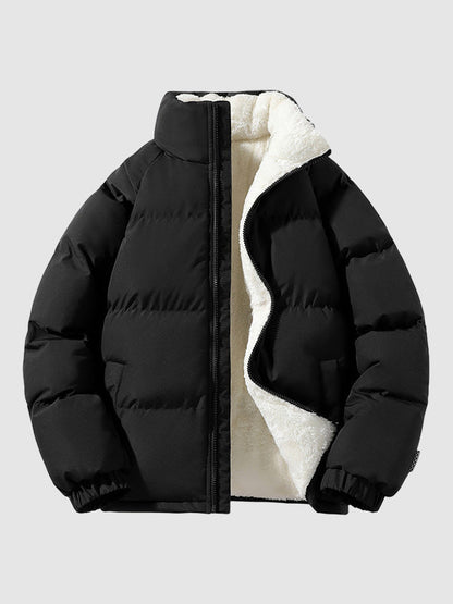Comfortable Men's Puffer Jacket - Arlo-Black-S-Nora Luxe