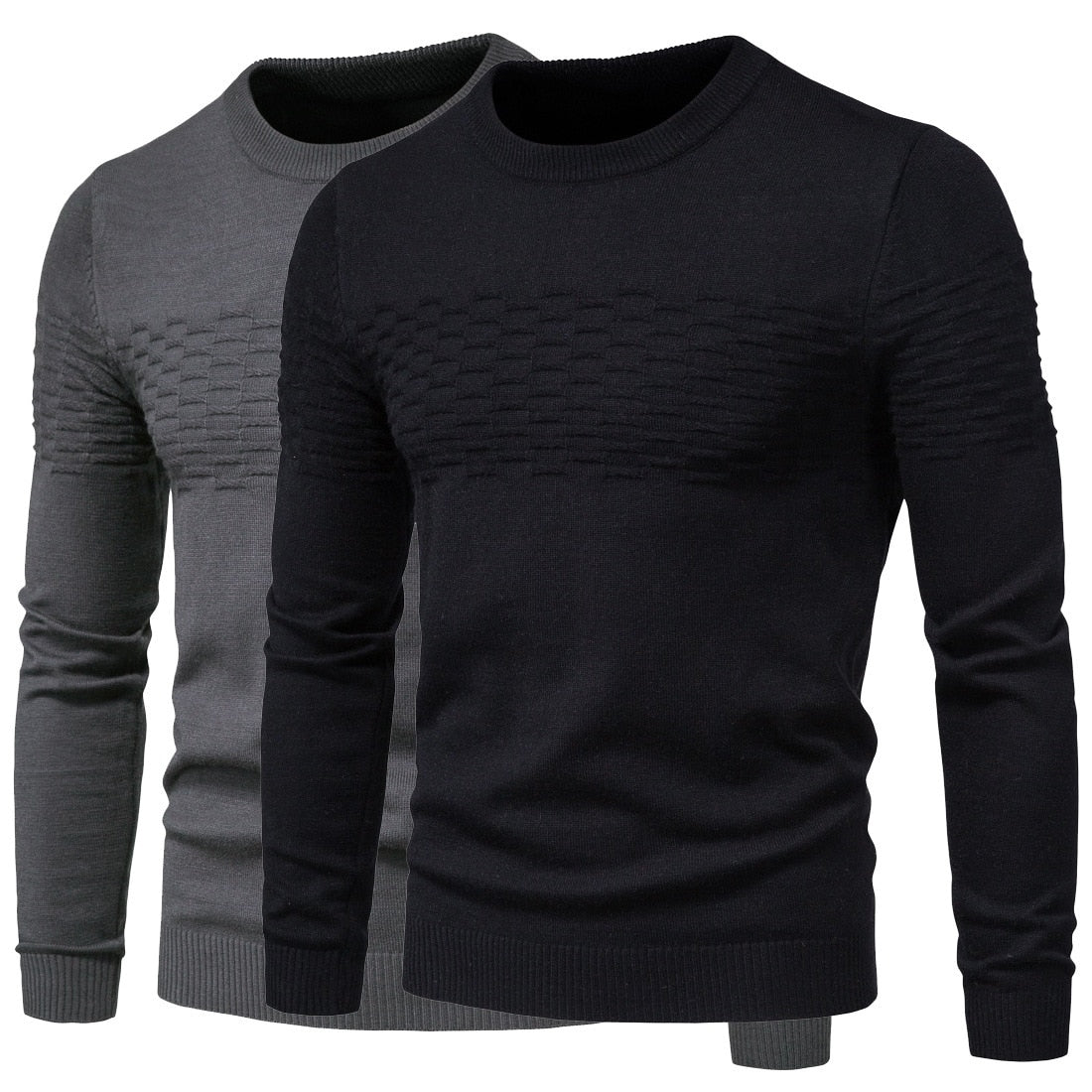 Comfortable Men's Sweater - Lorenzo-Black-M-Nora Luxe