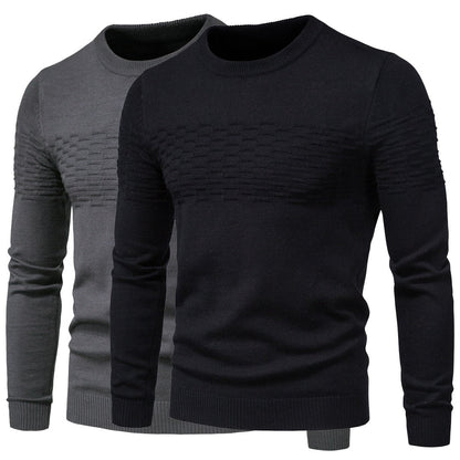 Comfortable Men's Sweater - Lorenzo-Black-M-Nora Luxe