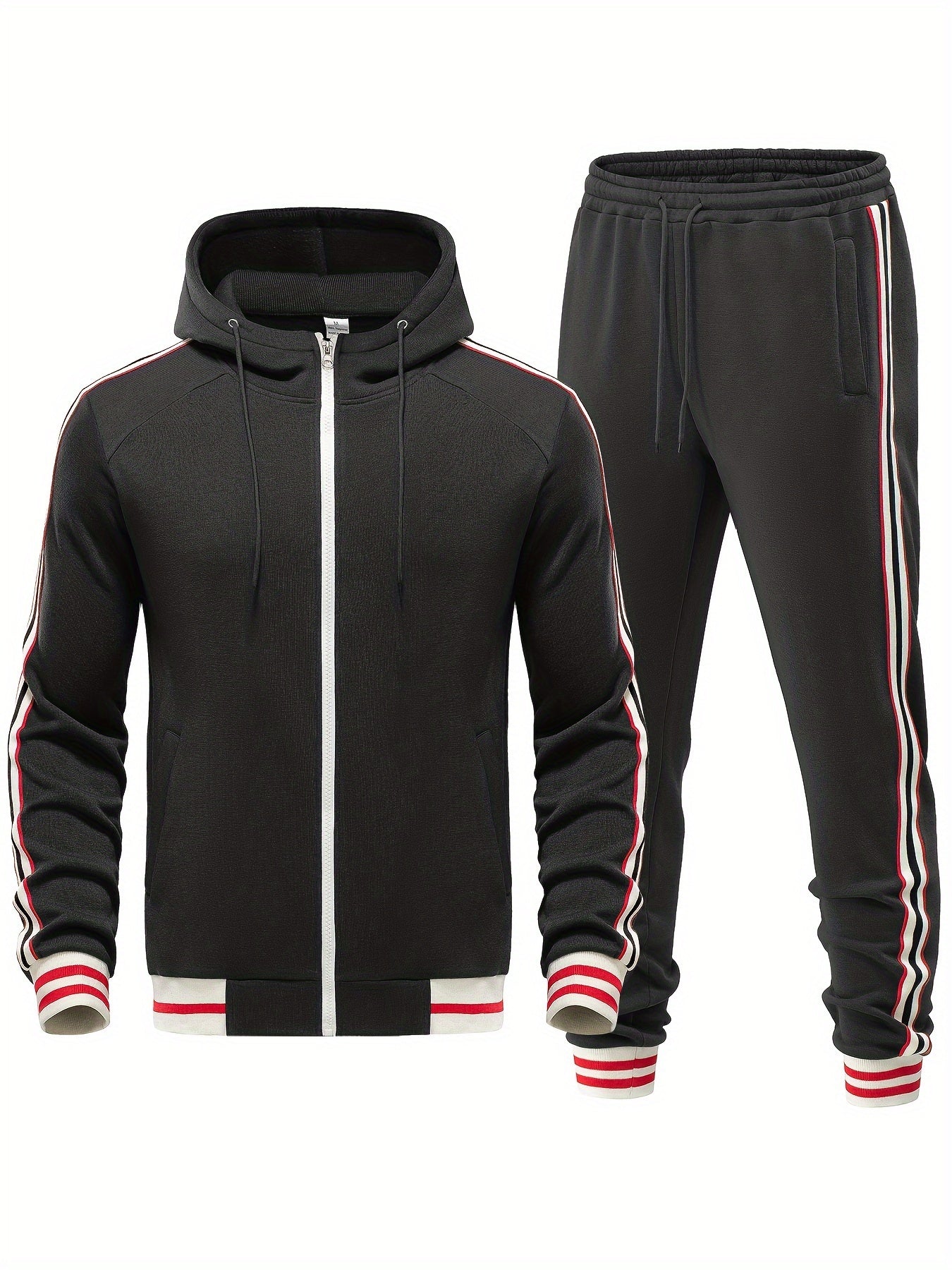 Comfortable Men's Tracksuit - Damon-Black-S-Nora Luxe