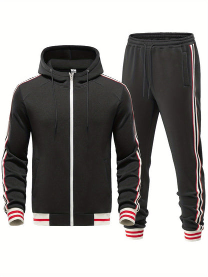 Comfortable Men's Tracksuit - Damon-Black-S-Nora Luxe