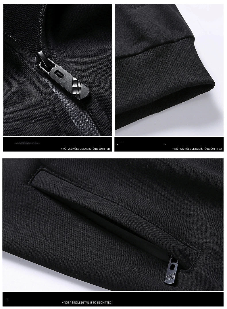 Comfortable Men's Tracksuit - Hunter-Black-S-Nora Luxe