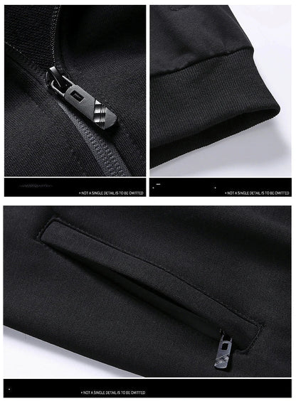 Comfortable Men's Tracksuit - Hunter-Black-S-Nora Luxe