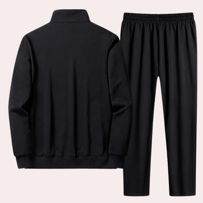 Comfortable Men's Tracksuit - Zenith-Gray-M-Nora Luxe