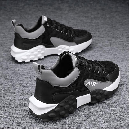 Comfortable Orthopedic Men's Sneakers - Valor-Black-5.5-Nora Luxe