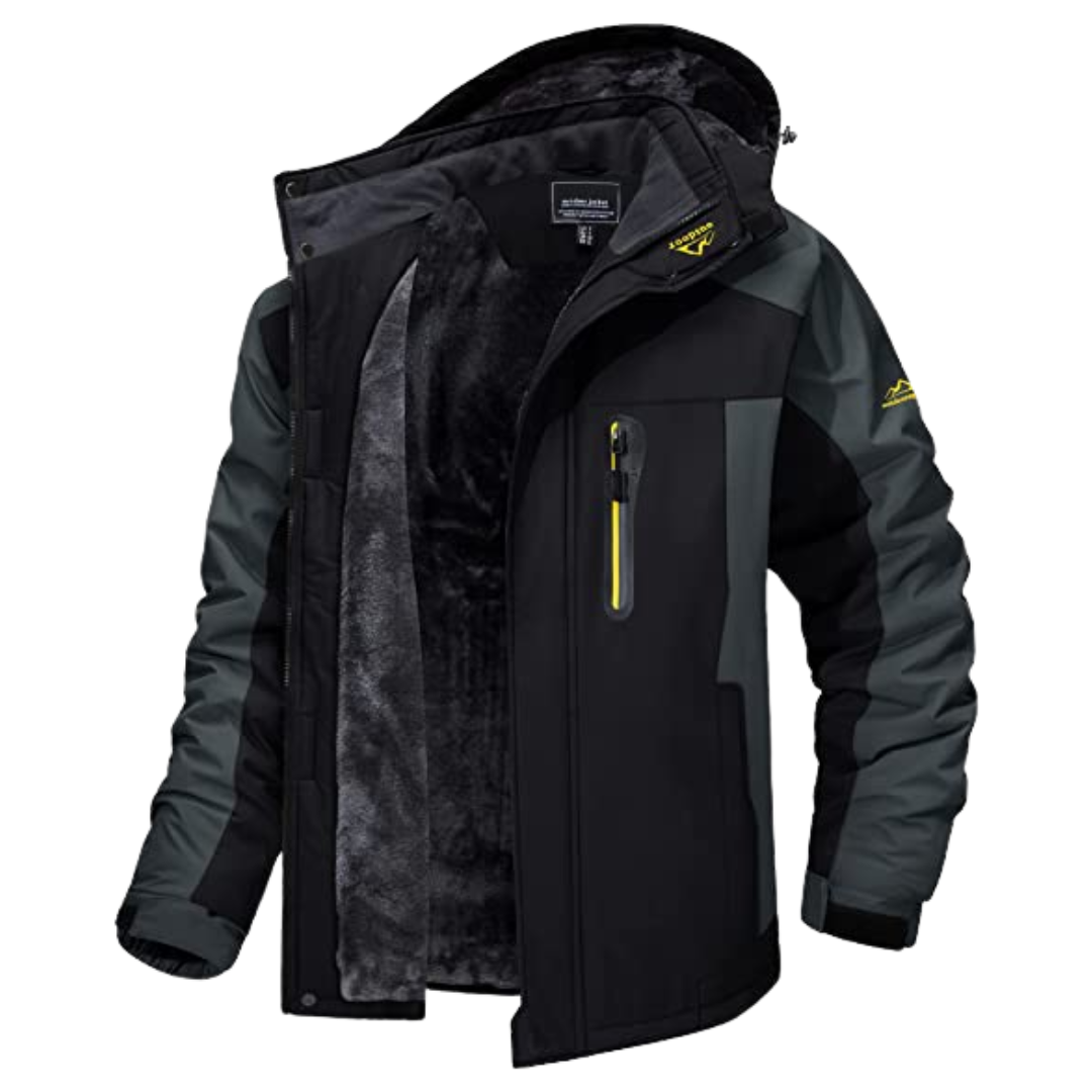 Comfortable Outdoor Jacket - Atlas-Black-M-Nora Luxe