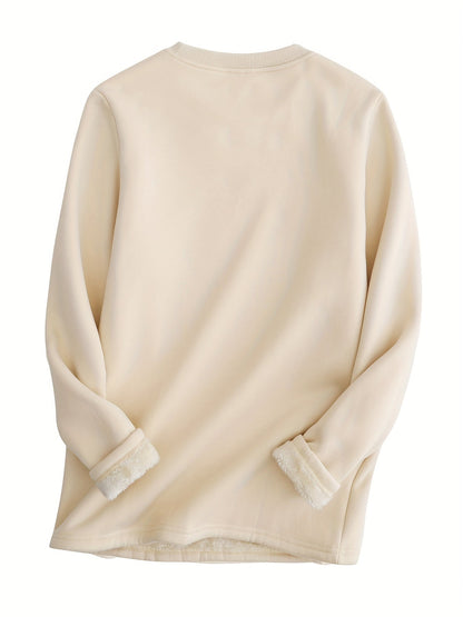 Comfortable Oversized Women's Sweatshirt - Elina-Brown-S-Nora Luxe