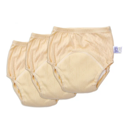Comfortable Potty Training Underwear - TotTrainer-Beige (3 Pieces)-Medium (17.6–24.3 lbs)-Nora Luxe