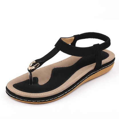 Comfortable summer shoes with a heel for ladies – Marisa (Now 1+1 Free!)-Beige-5.5-Nora Luxe