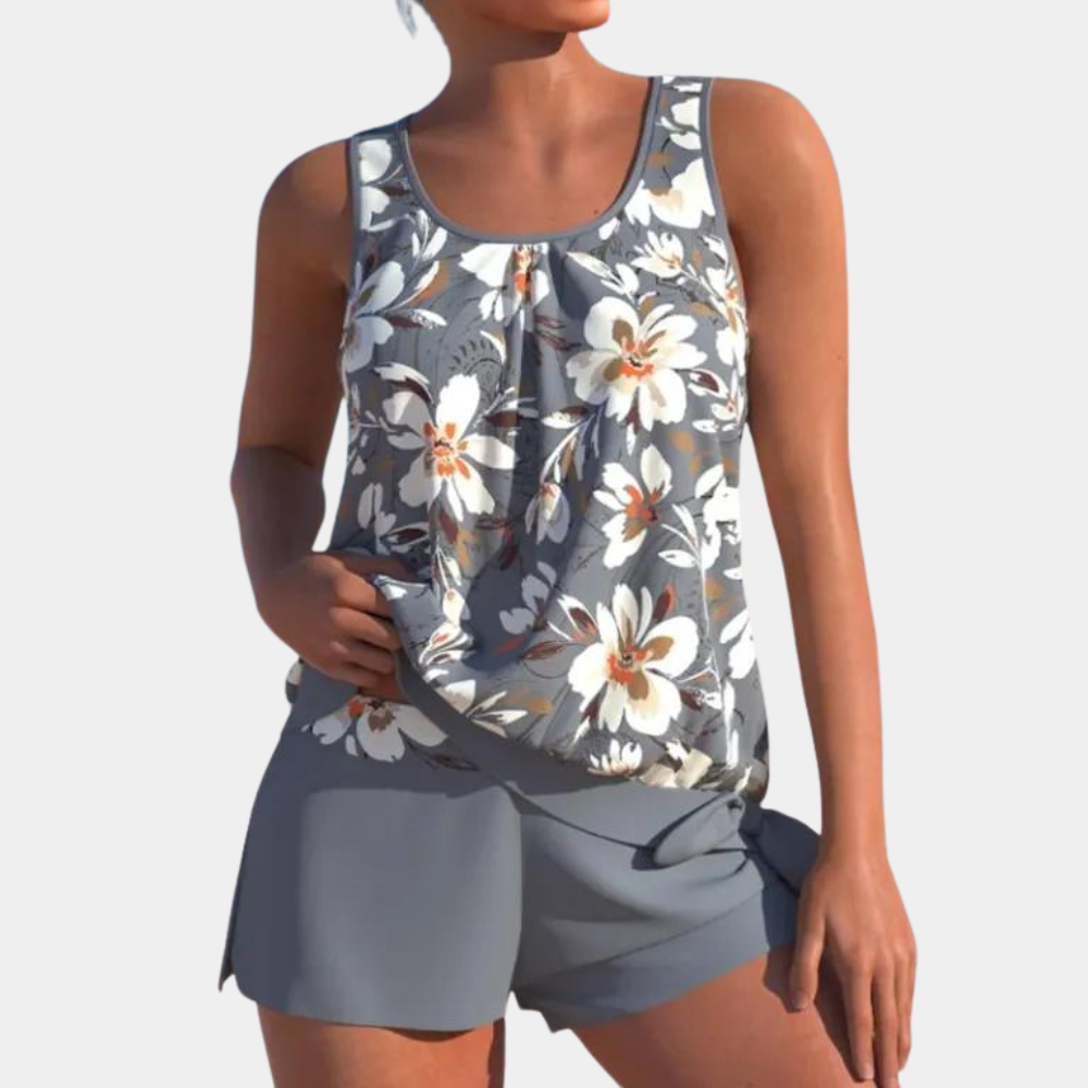 Comfortable Tankini – Malia-Gray-XS-State of Style