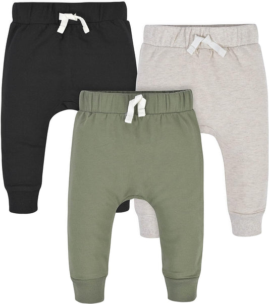 Comfortable Toddler Jogging Pants - 3-Pack Essentials-Black-12-18 months-Nora Luxe