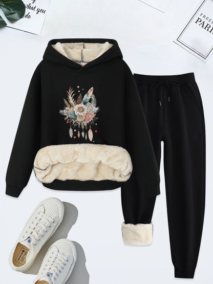 Comfortable Two-Piece Clothing Set for Women - Livia-Black-S-Nora Luxe