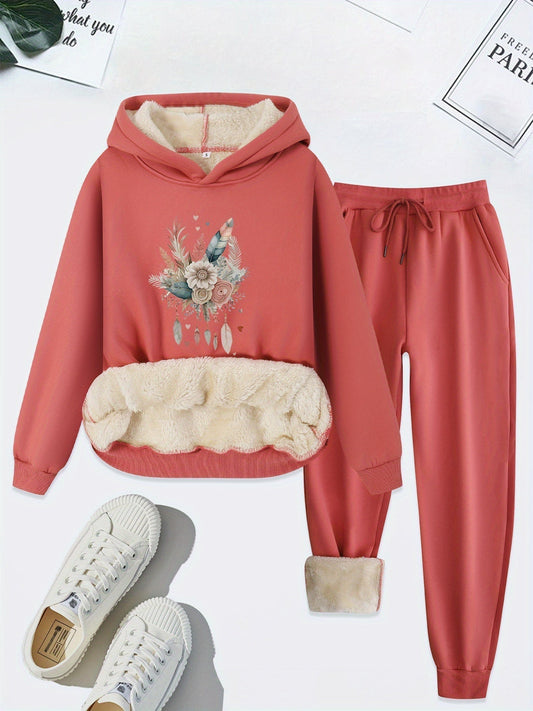 Comfortable Two-Piece Clothing Set for Women - Livia-Pink-S-Nora Luxe
