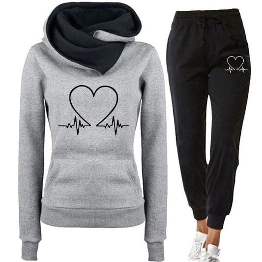 Comfortable & Warm Tracksuit – Eléna-Grey-S-The Livary