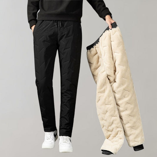 Comfortable Winter Trousers for Men - Logan-Black-M-Nora Luxe