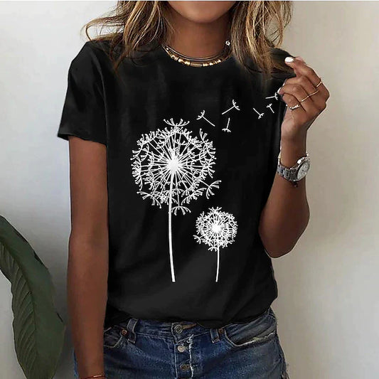 Comfortable women's t-shirt with round neck & soft fabric – Rhea-Black-2XS-Nora Luxe
