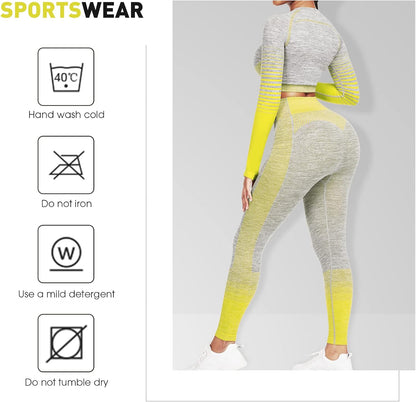 Comfortable Yoga Set - SparkFit-Long Sleeve Black-S-Nora Luxe