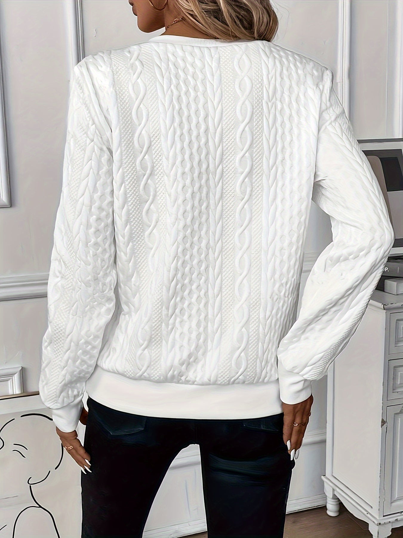 Comfortable Zip Jumper for Women - Ella-White-S-Nora Luxe