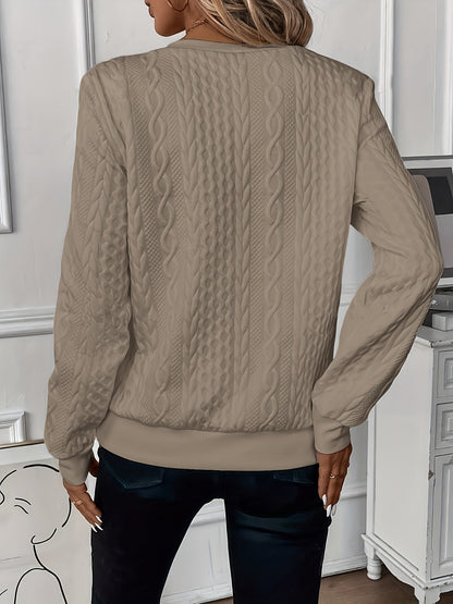 Comfortable Zip Jumper for Women - Ella-White-S-Nora Luxe