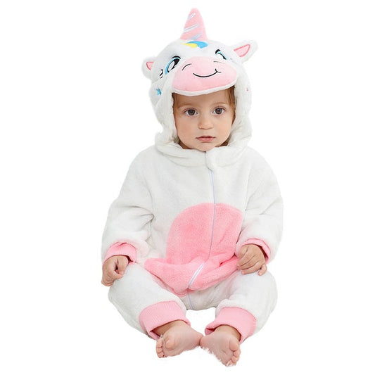 Comfy Baby Onesie with Hood - Soft Winter Warmth-1-2-6 Months-Nora Luxe