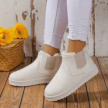 Comfy Thermal Slip-on Snow Boots - Sofia-Black-4.0-Nora Luxe