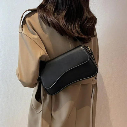 Compact Ladies Shoulder Bag - Sophia-Silver-Nora Luxe