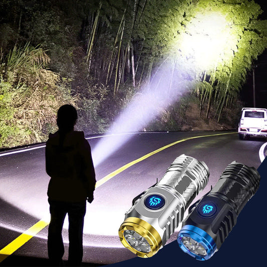 Compact LED Torch - LumenTorch-Black-Nora Luxe