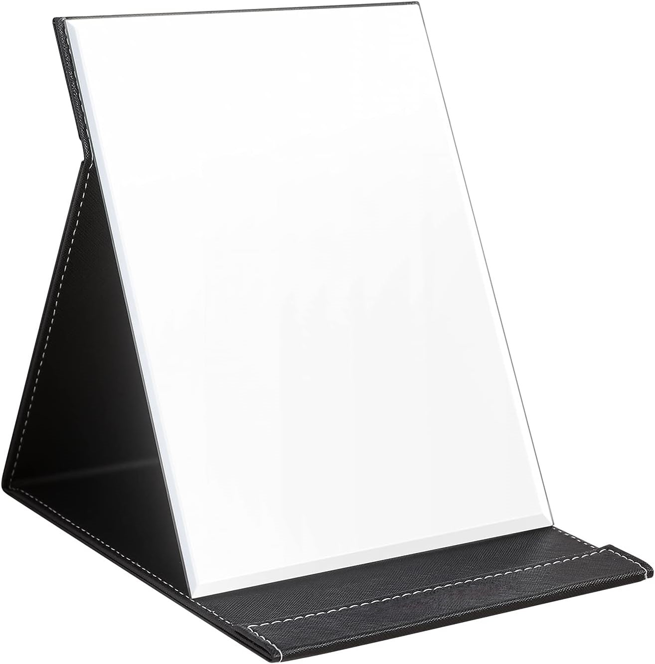 Compact Make-up Mirror with Stand-Black-Nora Luxe