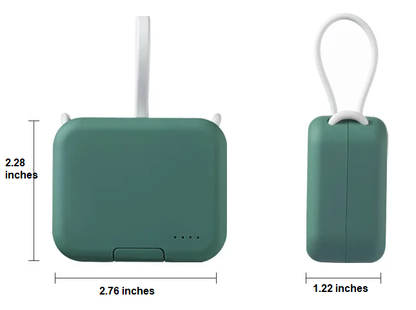 Compact Powerbank - PowerPocket-Green-Nora Luxe