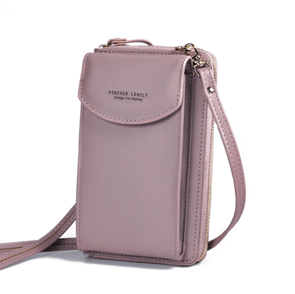 Compact PU Leather Crossbody Shoulder Bag with Adjustable Strap