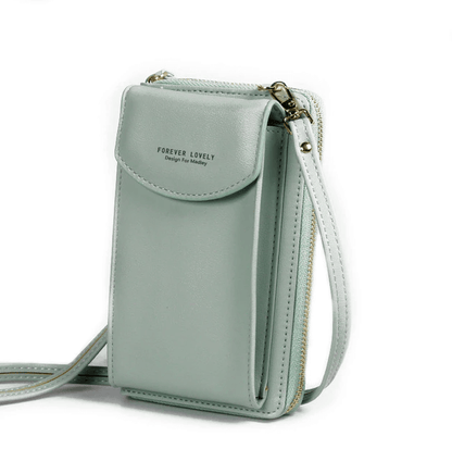 Compact PU Leather Crossbody Shoulder Bag with Adjustable Strap