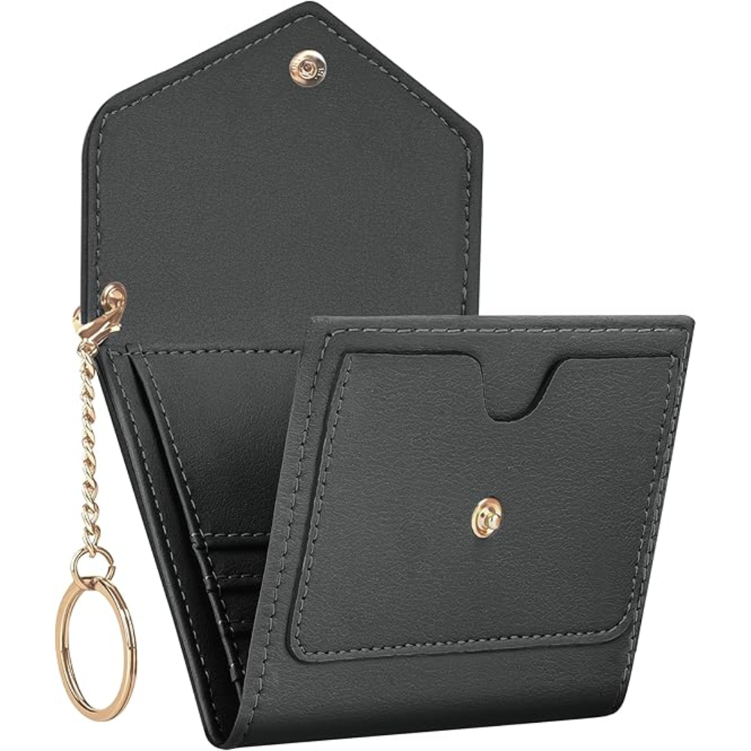 Compact Trifold RFID-blocking Women's Wallet - Nova-Dark Gray-Nora Luxe