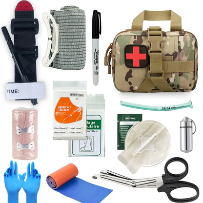 Complete first aid kit - MedShield Trauma Kit-Camouflage-Nora Luxe