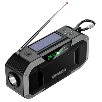 Comprehensive Emergency Radio - SurvivorLight-Black-Nora Luxe