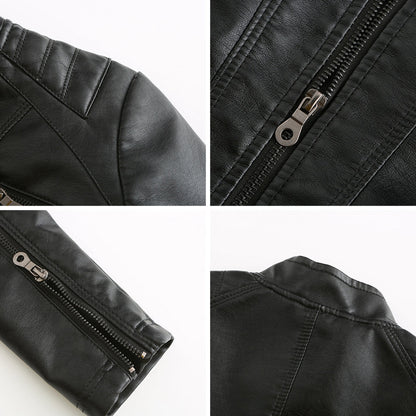 Cool Leather Ladies Jacket - Nova-Brown-XS-Nora Luxe