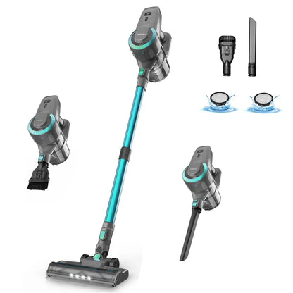 Cordless Standing Vacuum Cleaner - JadePro-Green-Nora Luxe