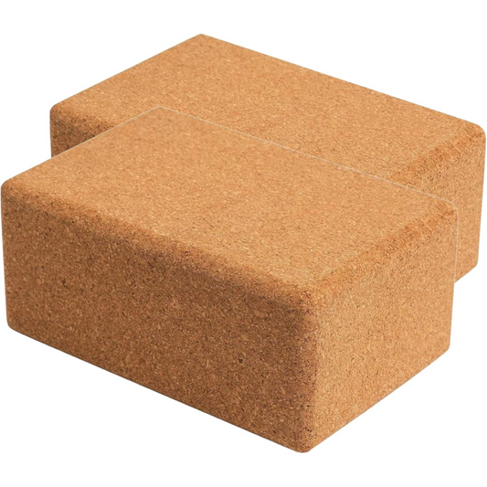 Cork Yoga Blocks – Natural, Non-Slip, Odorless (2-Pack)-Nora Luxe