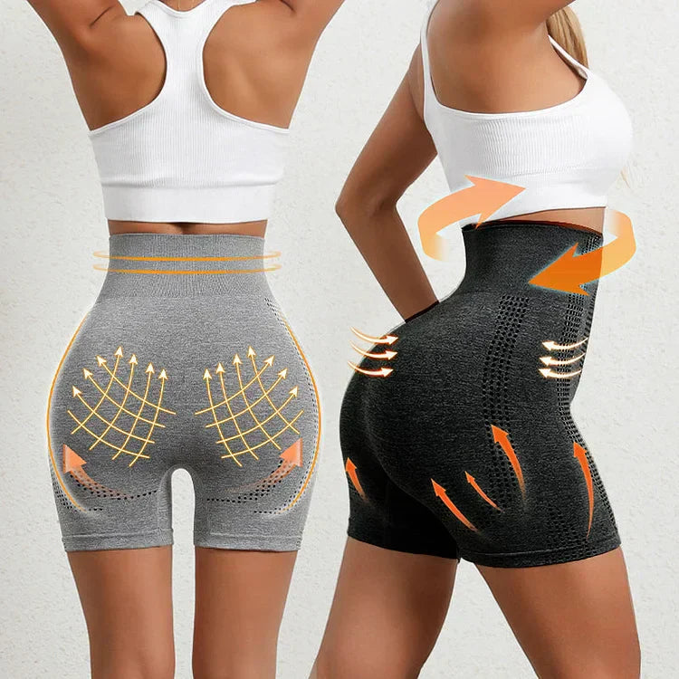 Corrective Shapewear Shorts - Nova | With Push-up effect-Black-S-Nora Luxe