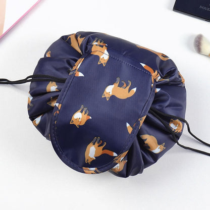 Portable Drawstring Cosmetic and Toiletry Bag –