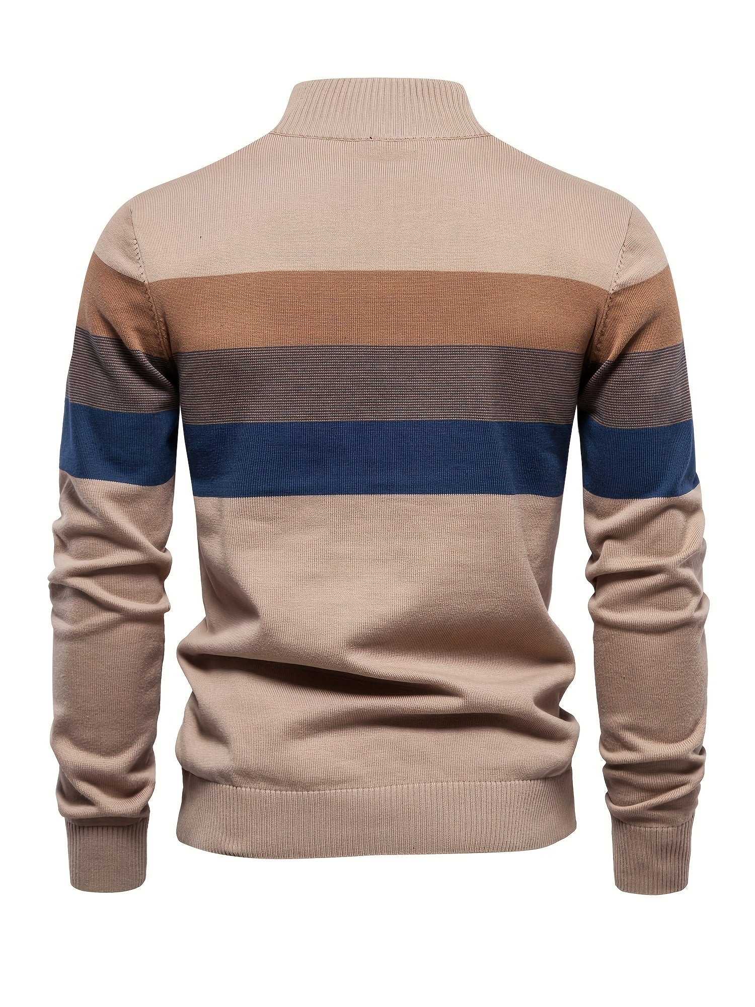 Cotton Knit Men's Sweater - Wyatt-Dark blue-S-Nora Luxe