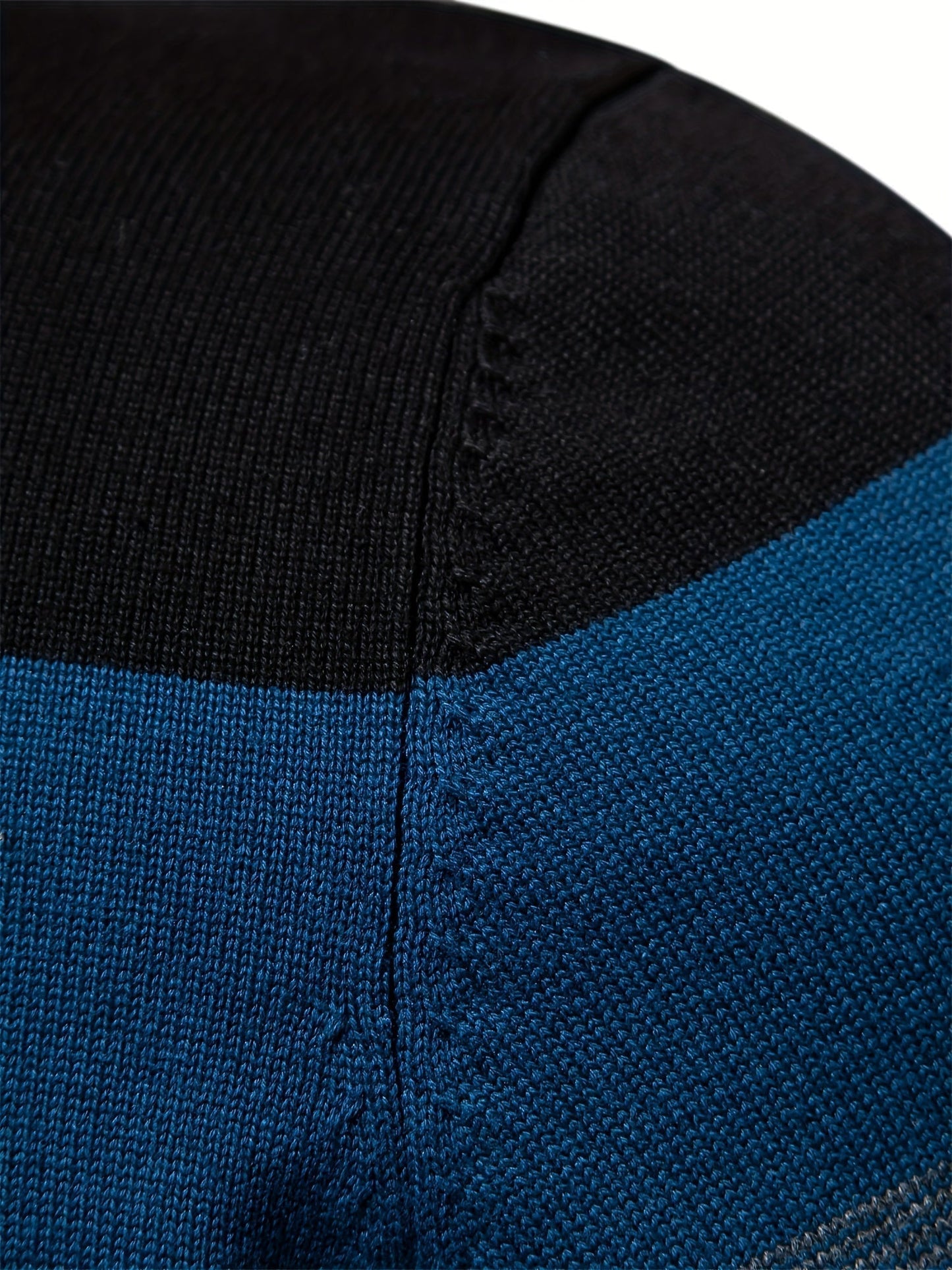 Cotton Knit Men's Sweater - Wyatt-Dark blue-S-Nora Luxe