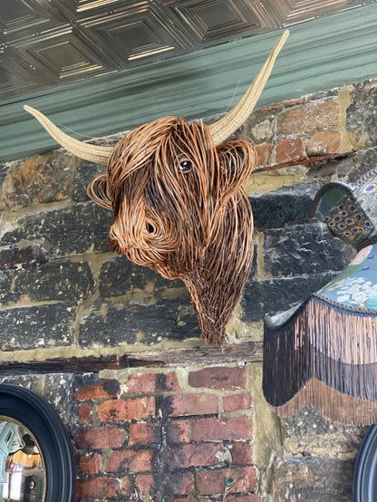Cow Wall Sculpture – Bowie-The Livary