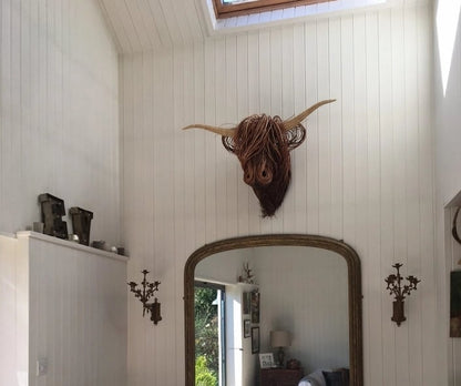 Cow Wall Sculpture – Bowie-The Livary