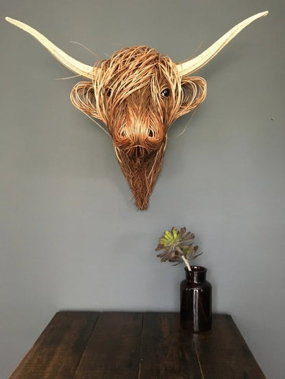Cow Wall Sculpture – Bowie-The Livary