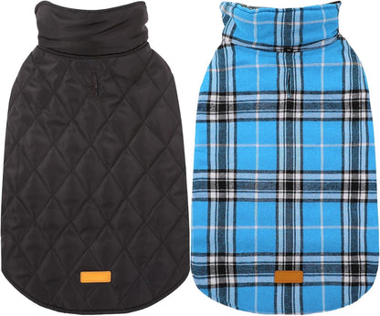Cozy Waterproof Dog Jacket – Winter Coat in British Style-Blue-S-Nora Luxe
